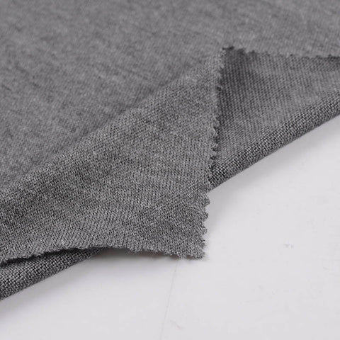 Grey Marl Jersey Knit, Acrylic-Viscose