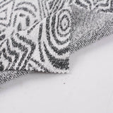 Black Abstract-Swirl Chunky Knit, Polyester — photo 2