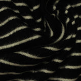 Light Grey Horizontal-Stripe Interlock Knit, Viscose-Acrylic — photo 2