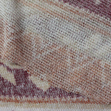 Burgundy Floral Jacquard, Poly-Viscose — photo 2