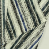 Blue Stripes Rib Knit, Poly-Viscose — photo 2