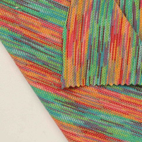 Pink Vertical-Stripe Mesh, Polyester
