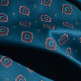 Red Geometric-Medallion Twill, Cotton — photo 2