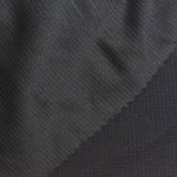 Polyester Viscose Stretch Waffle Knit Fabric, 235 gsm, 165 cm — Black — photo 2