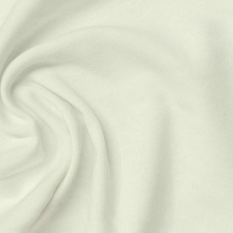 Cotton Stretch Rib Knit Fabric, 255 gsm, 172 cm — Beige
