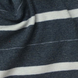 Charcoal Horizontal-Stripe Rib Knit, Cotton-Poly — photo 2