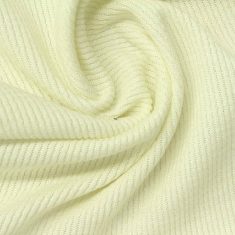 Viscose Polyester Blend Stretch Knit Fabric, 265 gsm, 185 cm — Yellow