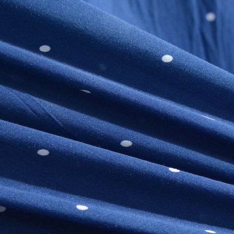 Blue Dots Woven, Viscose