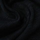 Slub Polyester Cotton French Terry Fabric, 250 gsm, 165 cm — Navy — photo 2