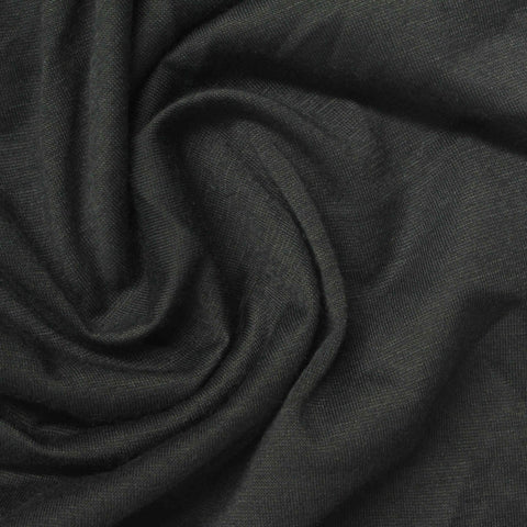 100% Polyester Jersey Knit Fabric, 156 gsm, 175 cm — Black