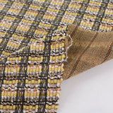 Yellow Bold-Plaid Interlock Knit, Poly-Cotton — photo 2