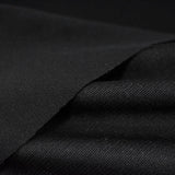 100% Polyester Interlock Knit Fabric, 187 gsm, 59 cm — Black — photo 2