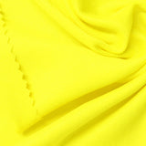 Polyester Stretch Rib Knit Fabric, 240 gsm, 180 cm — Yellow — photo 2