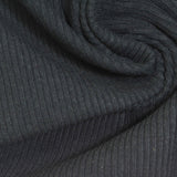 Rib Knit Fabric, 250 gsm, 120 cm — Grey — photo 2