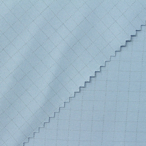 Light Blue Grid Jacquard, Polyester