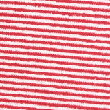 Red Horizontal-Stripe Interlock Knit, Polyester — photo 2