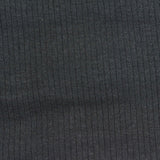 Rib Knit Fabric, 250 gsm, 110 cm — Black — photo 2