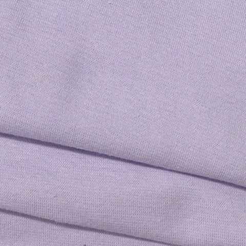 Cotton Stretch Rib Knit Fabric, 320 gsm, 160 cm — Purple