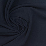 Polyester Stretch ITY Knit Fabric, 240 gsm, 160 cm — Navy — photo 2