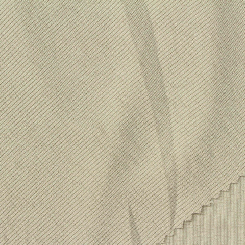 Light Beige Marl Rib Knit, Polyester, 160 gsm, 140 cm