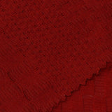 Jacquard Pointelle Knit Fabric, 170 gsm — Red — photo 2