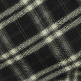 Black Plaid Woven, Poly-Viscose — photo 2
