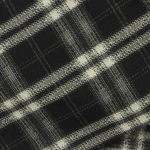Black Plaid Woven, Poly-Viscose, 285 gsm, 150 cm, ref EF-265203