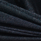 Dark Blue Marl French Terry, Cotton-Metallic — photo 2