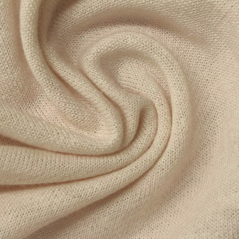Polyester Viscose French Terry Fabric, 201 gsm, 200 cm — Beige