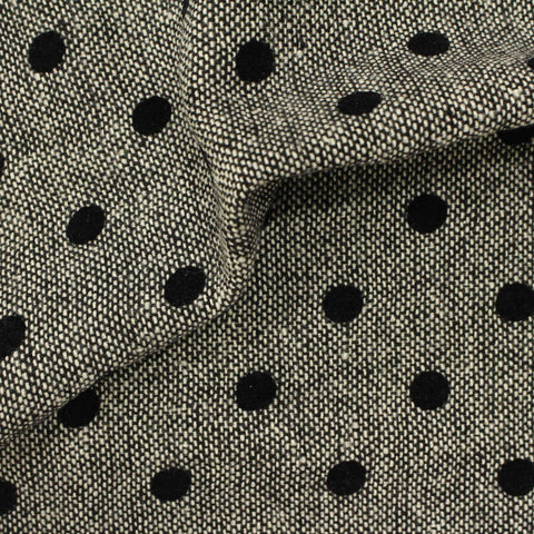 Black Dots Woven, Polyester, 259 gsm