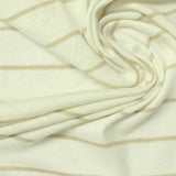 Tan Horizontal-Stripe Jersey Knit, Viscose — photo 2