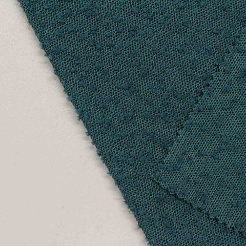 Teal Dots Chunky Knit, Polyester