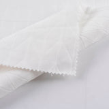White Geometric-Chevron Jacquard, Poly-Cotton — photo 2