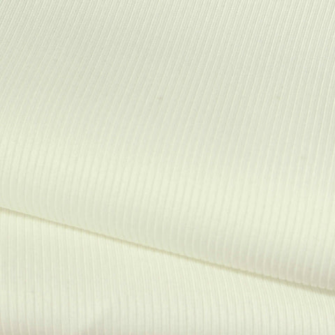 Polyester Stretch Rib Knit Fabric, 350 gsm, 140 cm — Beige
