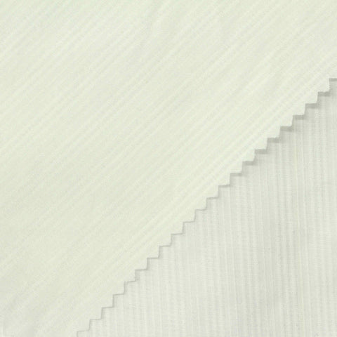 Jacquard 100% Cotton Woven Fabric, 112 gsm, 150 cm — White