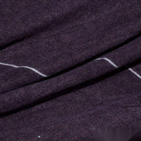 Plum Floral Knit, Polyester