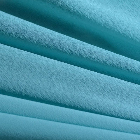 100% Polyester Chiffon Fabric, 85 gsm, 150 cm — Blue