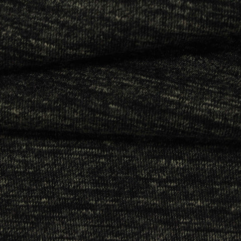 Dark Grey Marl Scuba Knit, Poly-Cotton, 290 gsm