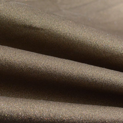 Heathered Brown Marl Twill, Cotton-Poly
