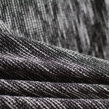 Black Heather Chunky Knit, Poly-Cotton — photo 2