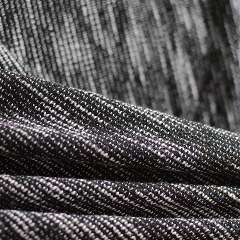 Black Heather Chunky Knit, Poly-Cotton