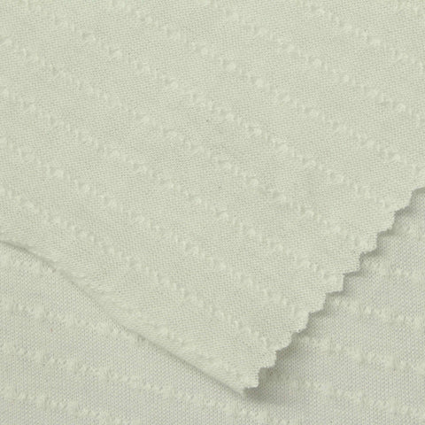 Cream Textured Jersey Knit, Poly-Viscose