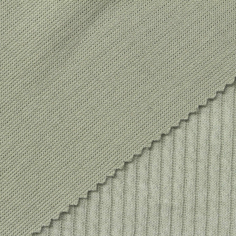 Grey Heather Rib Knit, Polyester
