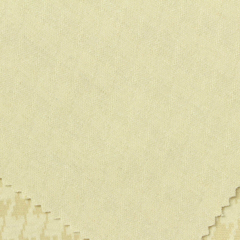 Light Yellow Houndstooth Interlock Knit, Poly-Viscose