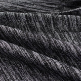 Black Marl Chunky Knit, Poly-Viscose — photo 2