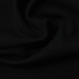 Viscose Nylon Stretch Ponte Knit Fabric, 270 gsm, 160 cm — Black — photo 2