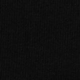 Rib Knit Fabric, 332 gsm, 140 cm — Black — photo 2