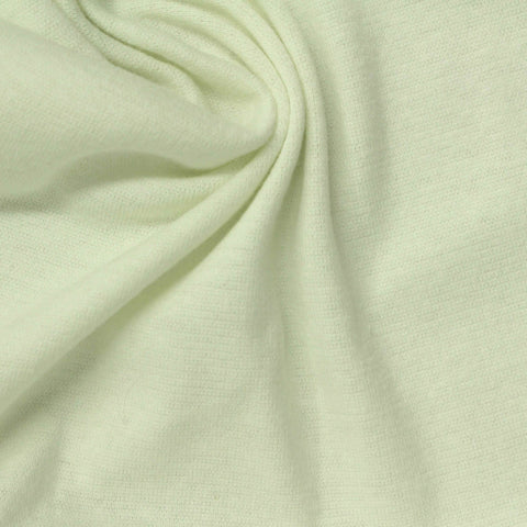 Polyester Cotton Stretch Rib Knit Fabric, 208 gsm — Green