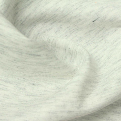 Light Grey Marl Scuba Knit, Poly-Viscose, 265 gsm