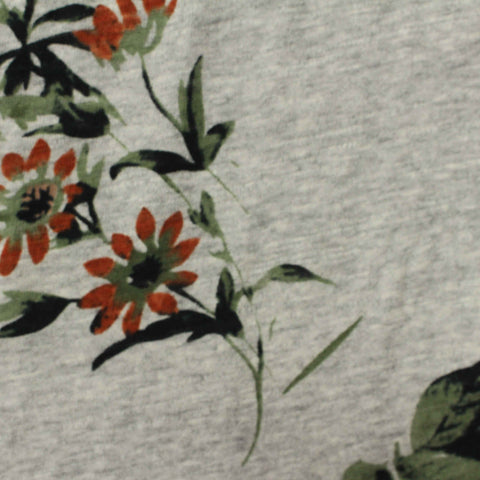 Green Floral Knit, Cotton